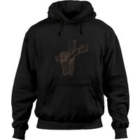 Hoodie noir unisexe Jésus-Christ — Sweats à capuche pour hommes