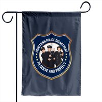 Tts - The Three Stooges Police Department Serve and Garden Flags — Decorative Flags