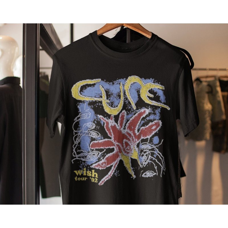 T-shirt Vintage 1992 The Cure Wish Tour pour hommes — T-shirts pour hommes