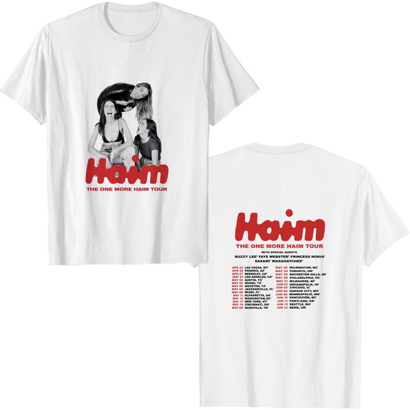 HAIM T-shirt pour hommes The One More Haim Tour 2022 — T-shirts pour hommes