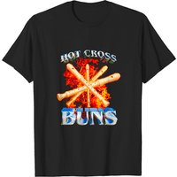 T-shirt Hot Cross Buns pour hommes en noir — T-shirts pour hommes