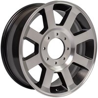 OE FR78 Satin Black Machined Wheels - 20x8 - 8x170 Bolt Pattern