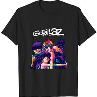 T-shirt Noir pour Hommes Gorillaz