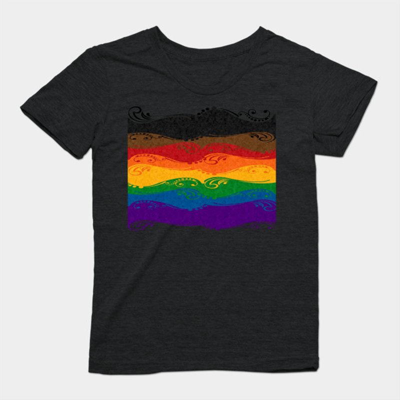 T-shirt Ornamental Inclusive Rainbow Flag pour hommes
