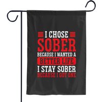 Drapeaux de jardin Sober For Better Life Sobriety Sober AF AA Sponsor
