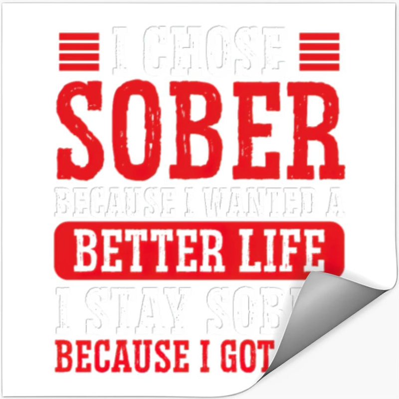 Sober For Better Life Sobriety AA Sponsor Stickers — Stickers & Decals