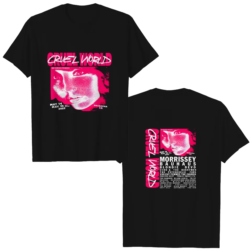 T-shirt Cruel World Cali 2022 Festival de Musique pour Hommes