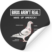 Birds Aren’t Real Stickers - Classic Square Style