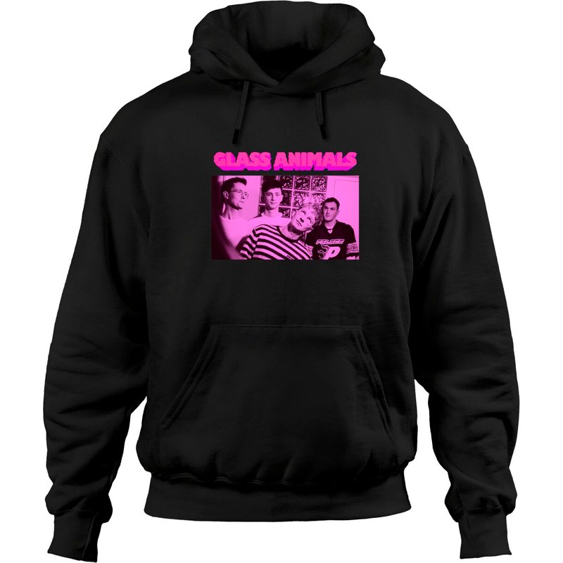 Hoodies Unisex Noirs Glass Animals — Sweats à capuche pour hommes