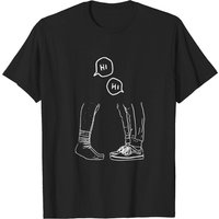 T-shirt Heartstopper Boy Meets Boy pour hommes en noir — T-shirts pour hommes