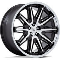 Roues Asanti Black AB047 Imperator Noir Brillant Usiné 20x10.5 — Roues et jantes