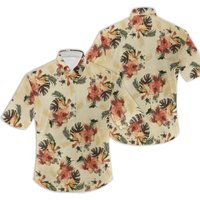 Vintage Mens Silk Hawaiian Hawaiian Shirt — Mens Casual Shirts