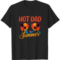 Hot Dad Summer Vintage Tropical Sunglasses T-Shirt for Men