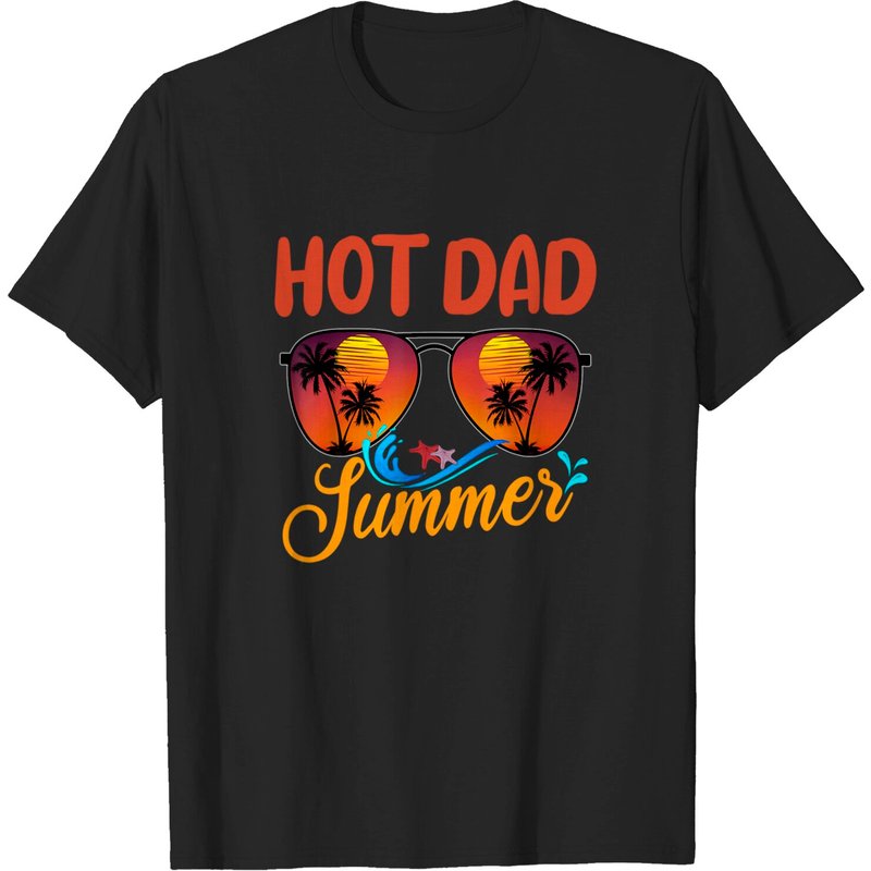 T-shirt Vintage Tropical Sunglasses pour Hommes - Hot Dad Summer — T-shirts pour hommes