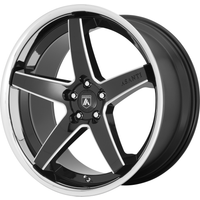 Asanti Black ABL31 Regal Gloss Black Wheel with Chrome Lip — Wheels & Rims