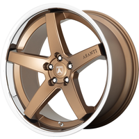 Asanti Black ABL31 Regal Satin Bronze Wheel with Chrome Lip