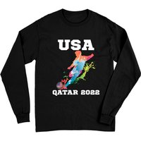USA World Cup 2022 Long Sleeve Soccer T-Shirt — Mens T Shirts