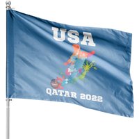 USA World Cup 2022 House Flags - Soccer Merchandise — Decorative Flags