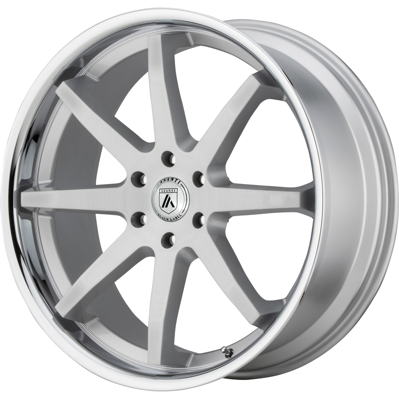 Asanti Black ABL-32 Kaiser Brushed Silver Wheel 22x9.5 6x139.7 — Wheels & Rims