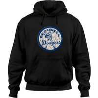 Hoodie Vintage Brooklyn avec Logo de Baseball Distressé