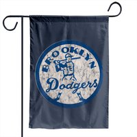 Drapeau de jardin Vintage Brooklyn Logo de baseball usé — Drapeaux décoratifs
