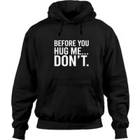 Hoodie Unisexe Noir Avant de Me Prendre dans Tes Bras — Sweats à capuche pour hommes