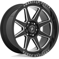 American Force AC002 Trail Gloss Black Milled 20x10 Rims -6x135 — Wheels & Rims