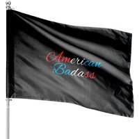 Drapeaux de Maison Kid Rock American Badass avec Design Rouge, Blanc et Bleu