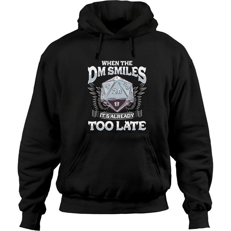 Quand le DM Sourit Hoodie de Jeu de Fantaisie pour Unisexe — Sweats à capuche pour hommes