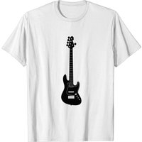 T-shirt noir Bass Guitar Sandberg California Tm5 pour hommes — T-shirts pour hommes