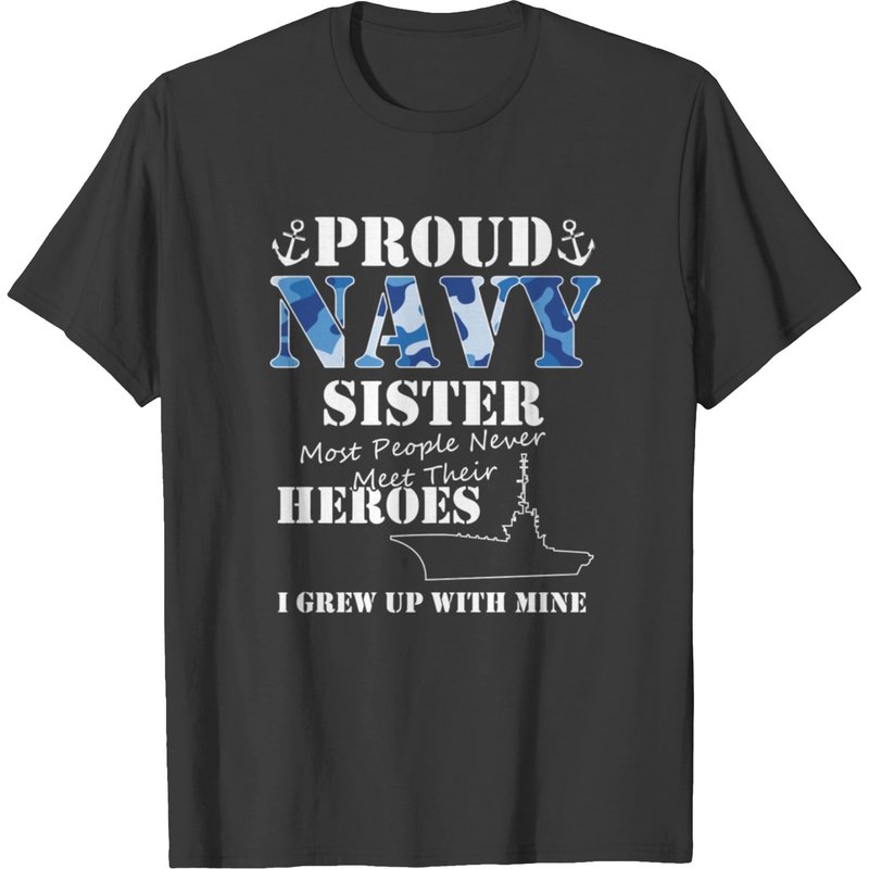 T-shirt pour homme US Military Proud Navy Sister — T-shirts pour hommes