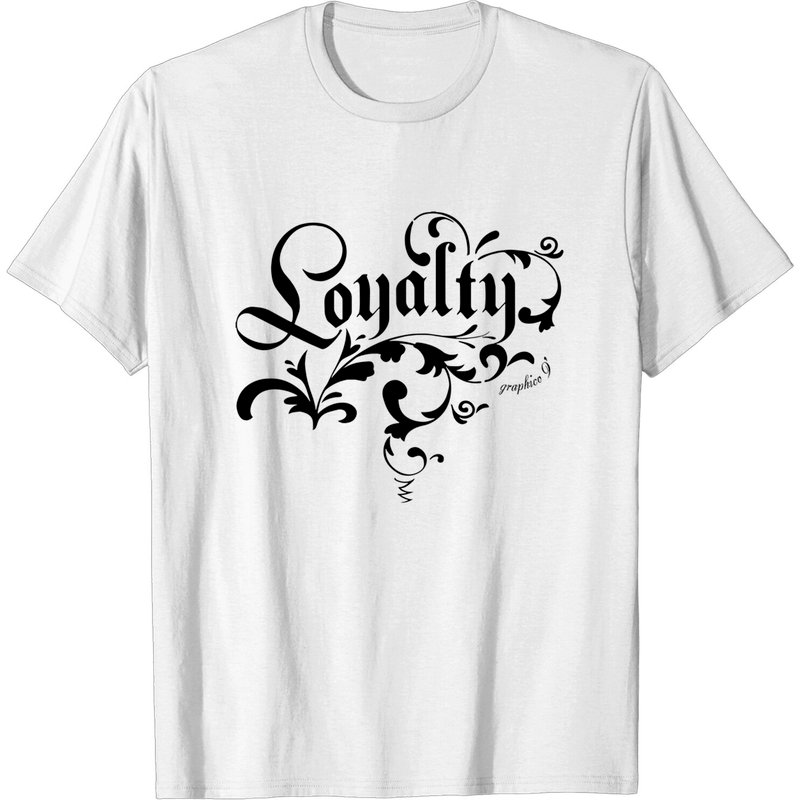 T-shirt Loyalty pour hommes en gris cendre