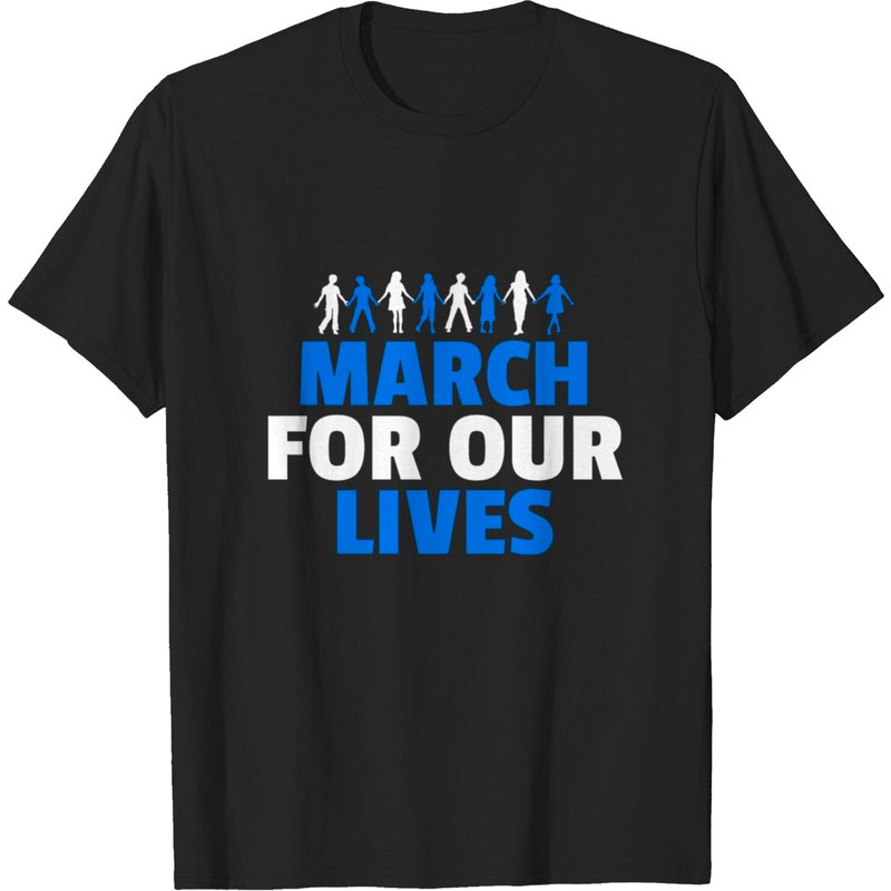 T-shirt March For Our Lives pour hommes en noir — T-shirts pour hommes
