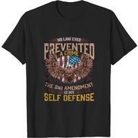 T-shirt de Défense Personnelle 2e Amendement Freedom American pour Hommes