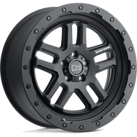 Roues Black Rhino Barstow Noir Mat - 17x8 - Motif de 6x130