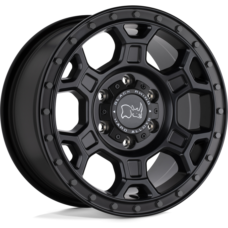 Roues Black Rhino Midhill Noir Mat - 17x8 - 6x130 - 45 Offset — Roues et jantes