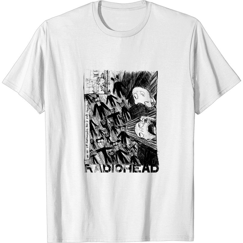 Radiohead Graphic T-Shirt for Men - Vintage 90s Band Tee