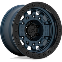 Roues Black Rhino Avenger Beadlock Bleue avec Bord Noir - 17x8.5