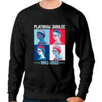 Sweatshirt unisexe Platinum Jubilee Reine Elizabeth