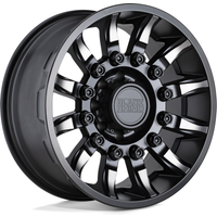 Roues Black Rhino Mission Noires Mat avec Teinte Usinée - 17x8.5 — Roues et jantes