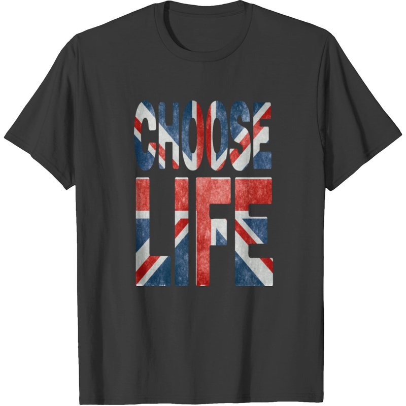 Choose Life T-Shirt for Men in Black — Mens T Shirts