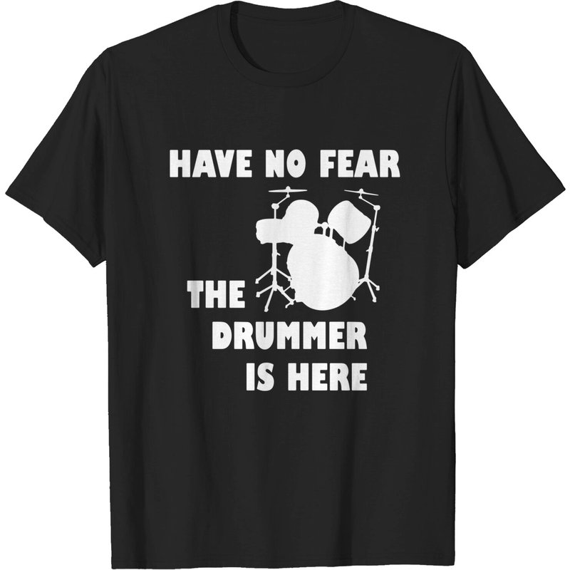 Drummer Metal Rock Drumsticks T-Shirt for Men — Mens T Shirts