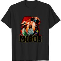 T-shirt Vintage Migos pour Hommes Hip Hop Rapper — T-shirts pour hommes