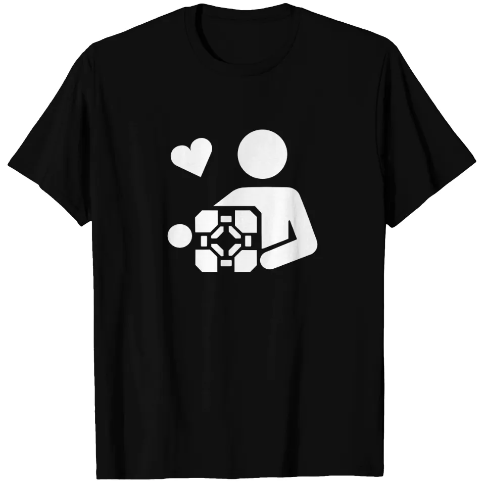 T-shirt Adesivo Companion Cube Portal pour hommes — T-shirts pour hommes