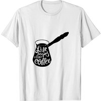 T-shirt Humoristique Life Begins After Coffee pour Hommes — T-shirts pour hommes