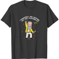 Thunderbolt and Lightning Galileo Humor Men's T-Shirt — Mens T Shirts