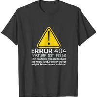 Error 404 Costume Not Found Halloween T-shirt for Men — Mens T Shirts