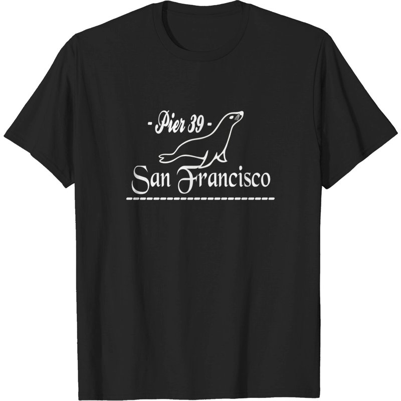 T-shirt Art de Lion de Mer Pier 39 pour Hommes — T-shirts pour hommes