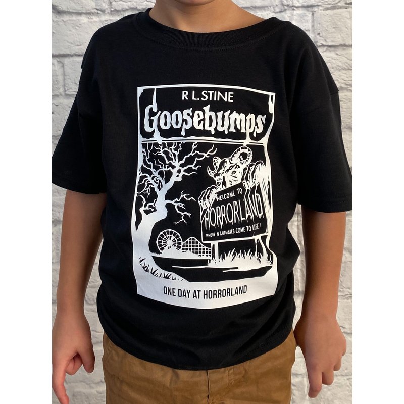 T-shirt Goosebumps pour enfants en noir — T-shirts pour hommes