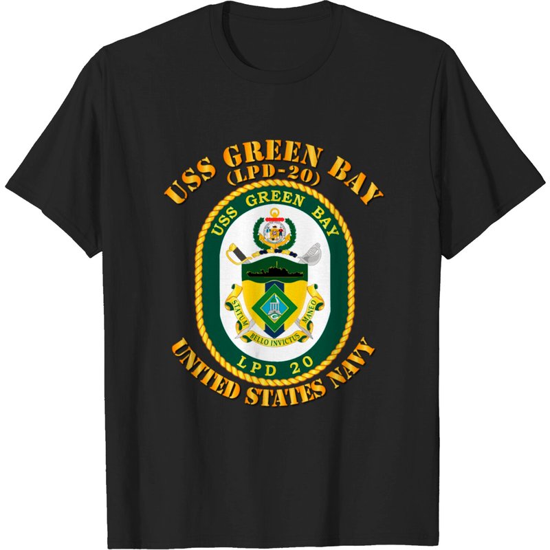 T-shirt Navy USS Green Bay LPD 20 pour hommes — T-shirts pour hommes